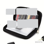 Alternate open view of the memory-card wallet