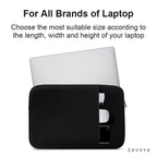 Alternate view of the black laptop sleeve