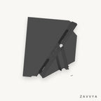 Front view of black foldable laptop stand