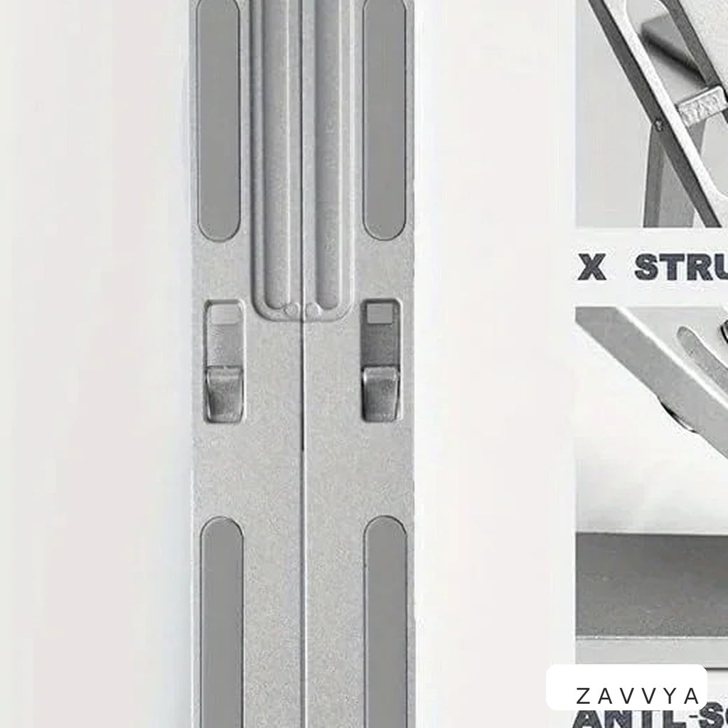 Close-up of anti-slip pads and support structure