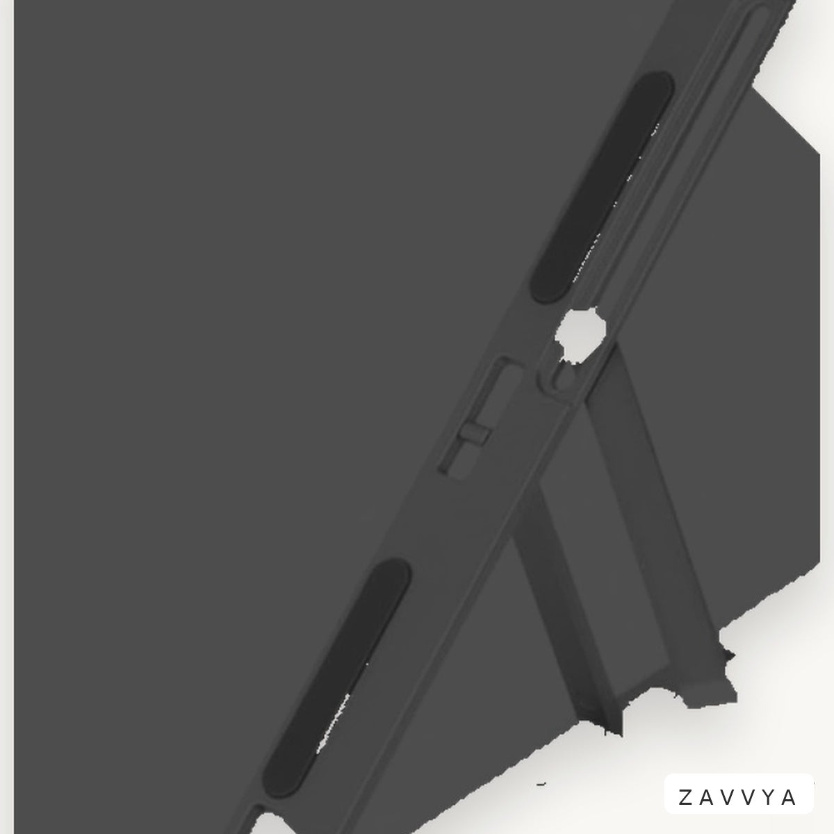 Detail of separate side arms and front support lips