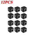 Black 12-piece ZAVVYA Cable Dock magnetic cable organizer set