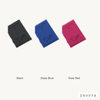 ZAVVYA Transit Folio sold color lineup in black, deep blue and rose red
