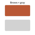 ZAVVYA Desk Canvas reversible Brown and Gray desk mat