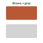ZAVVYA Desk Canvas reversible Brown and Gray desk mat