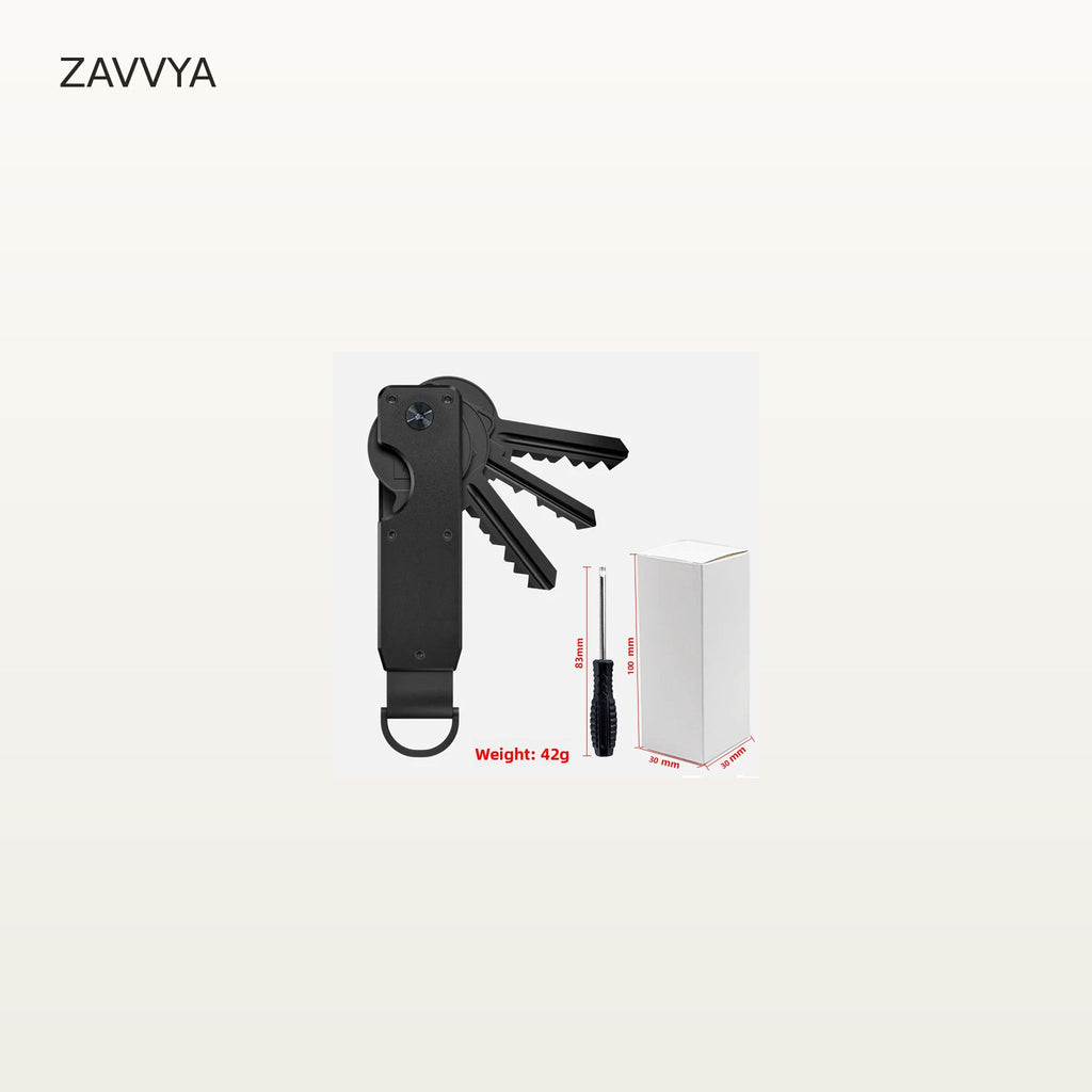 ZAVVYA Key Stack - Black - hero view
