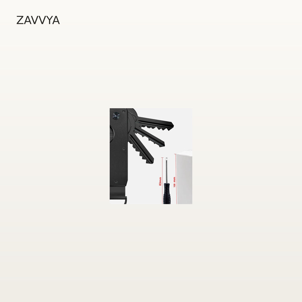 ZAVVYA Key Stack - Black - front view